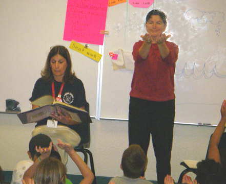 Photograph of team teaching