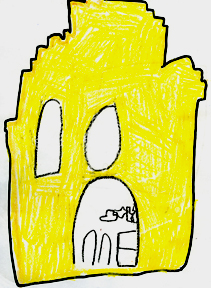 This is Siera's drawing of an Egyptian building.