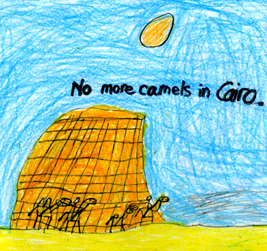 This is Zackary's drawing of camels.