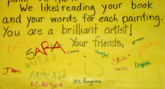 Students' letter to van Gogh