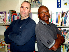 This is a photograph of Hershel and clarence