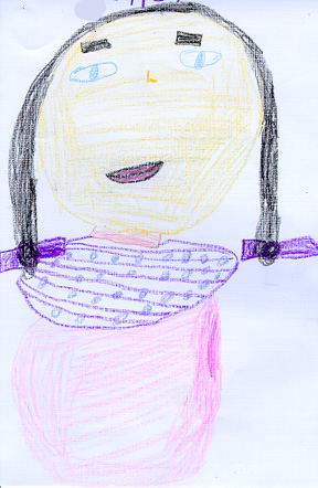 This is a drawing of Manuela