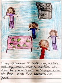 G.R.'s artwork and writing