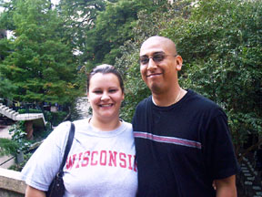 This is a photgraph of my husbund and me in San Antonio, TX