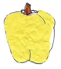 Jordan's Yellow Bell Pepper Collage