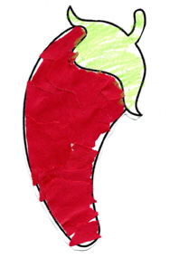Sydney's Chili Pepper Collage