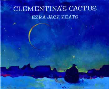 The book jacket shows a desert scene with a slice of moon and a cactus.