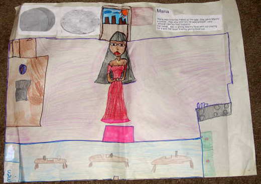 Kimmy and Ally's drawing of Maria