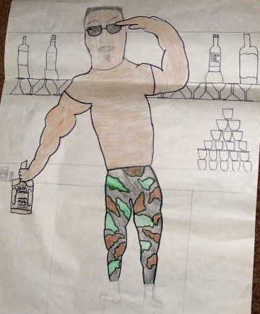 Carly and Sandy's Drawing of the Sergeant