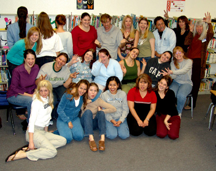 The silly  class photo