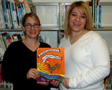 Photograph of April and Nika.