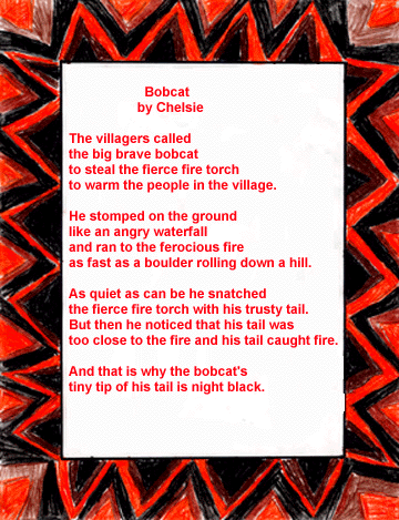 This is Chelsie's narrative poem, Bobcat.