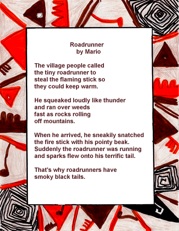 This is Mario's narrative poem, Roadrunner.
