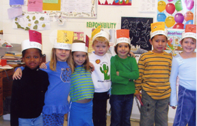 Photo of kids wearing headbands