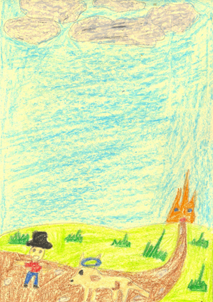 Rosa's drawing of the fariy godcow