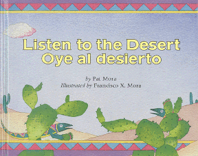 The book jacket shows lizards peaking out from behind cacti.