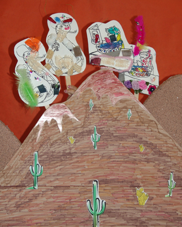 4 puppets over the mountain