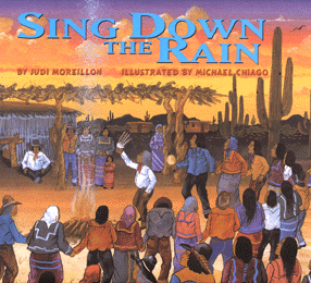 The book jacket shows the Tohono O'odham rain dance.