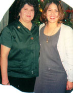 This is a photograph of Cynthia and her mother.