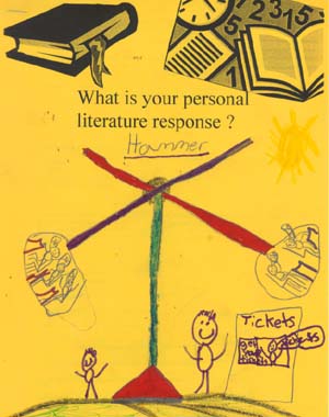 This is Cody's drawing of the hammer.