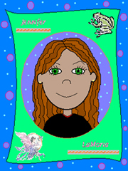 This is a computer-generated drawing of Jennifer.