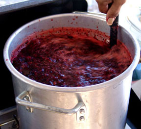 Stirring the meat