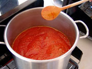 Boiling meat
